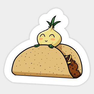 Onion Taco Sticker